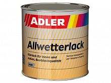 Бесцветный лак ADLER Allwetterlack для древесины снаружи и внутри помещений на основе синтетических смол